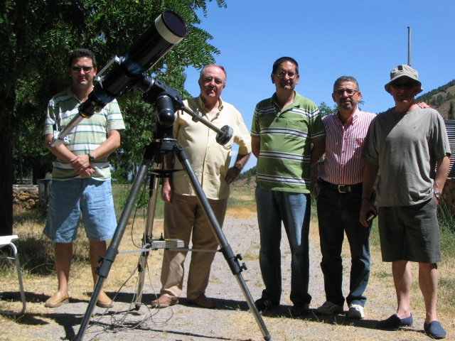 Emilio Hidalgo, Jesus R. Sánchez, José Carrillo, Manolo Barco y José Gutierrez